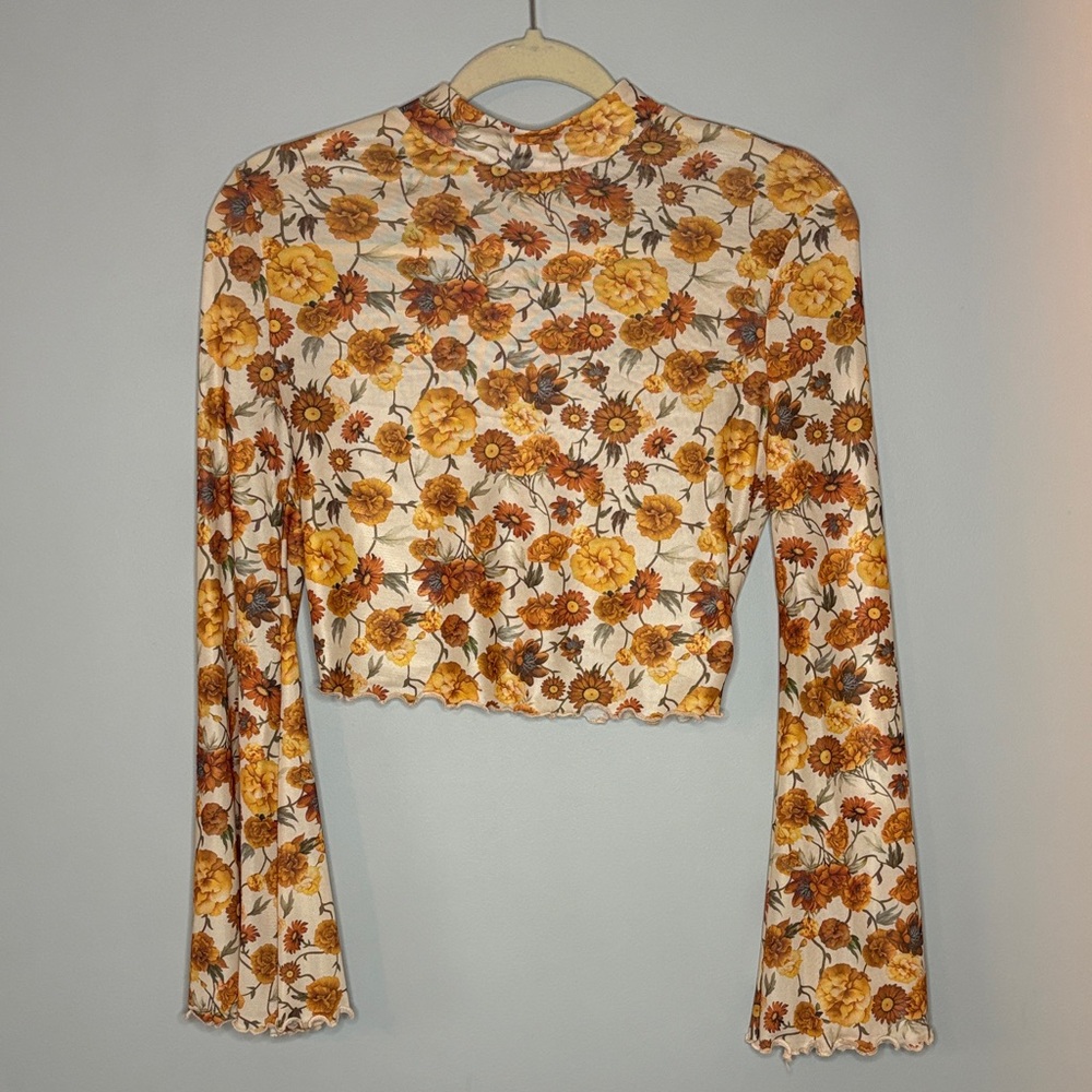 Floral Long Sleeve Women's Top